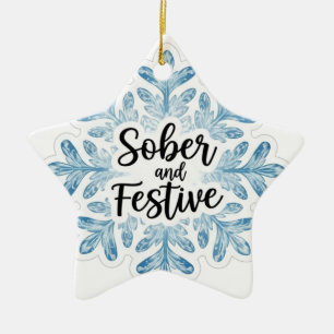 Sobriety  ceramic tree decoration