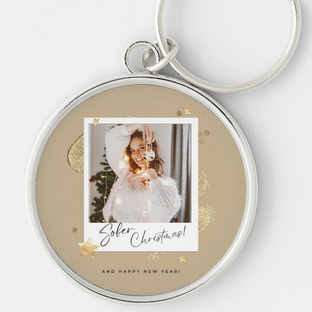 Sobriety chritmas key ring (Front)