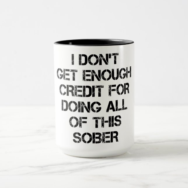 Sobriety Credit Mug (Center)