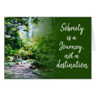 sobriety is a journey 19 recovery card