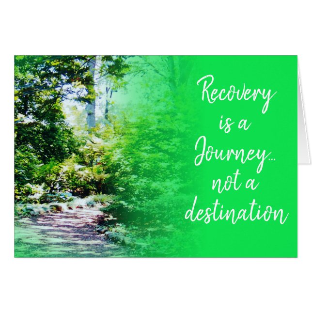 sobriety is a journey card 24g (Front Horizontal)