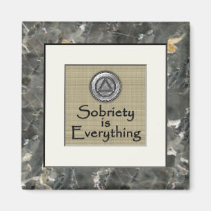SOBRIETY IS EVERYTHING Recovery Sobriety Magnet