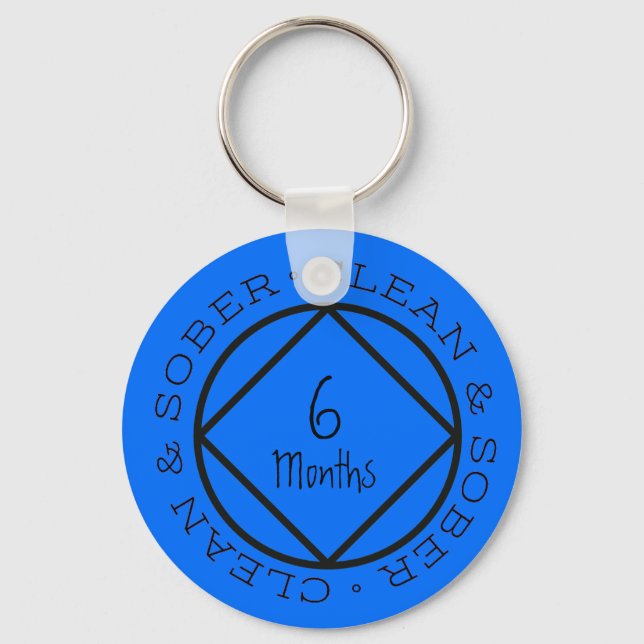 Sobriety Keychain Custom Personalised Keepsake (Front)