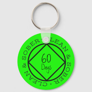 Sobriety Keychain Custom Personalised Keepsake