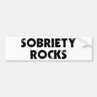 Sobriety Rocks Bumper Sticker