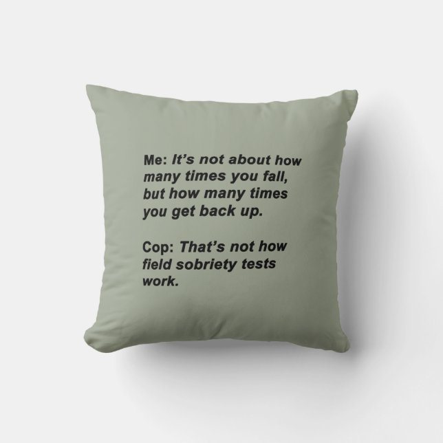 Sobriety Test Cushion (Front)