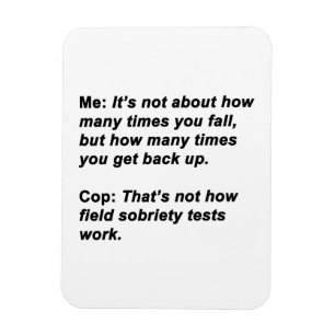 Sobriety Test Magnet