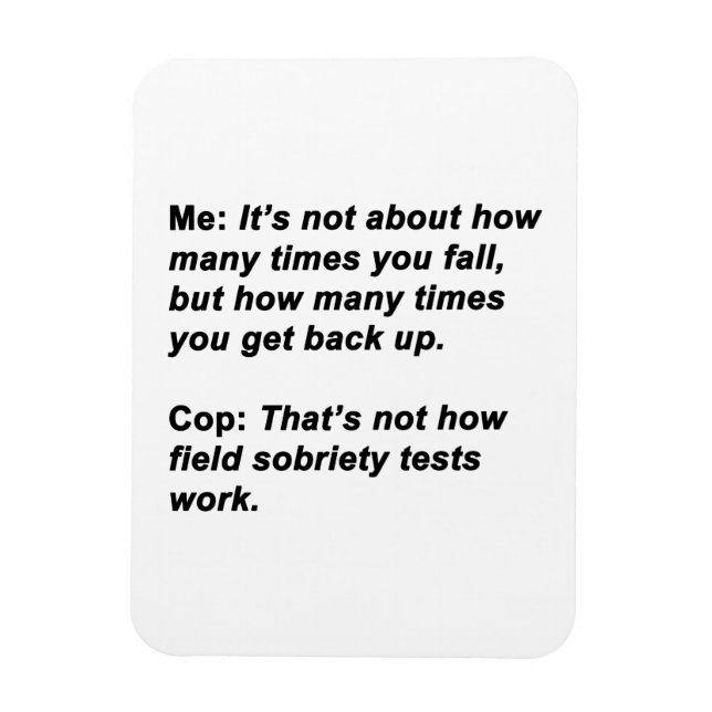 Sobriety Test Magnet (Vertical)
