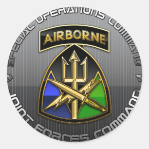 SOC Joint Forces Command CSIB+SSI Classic Round Sticker