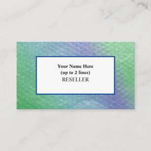 Soca Cools Bubble Wrap Background I Reseller Business Card
