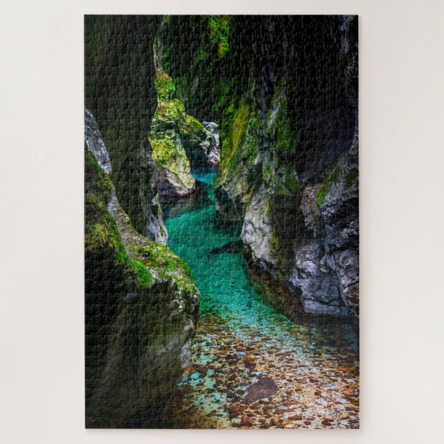 Soca gorge in Slovenia Jigsaw Puzzle (Vertical)