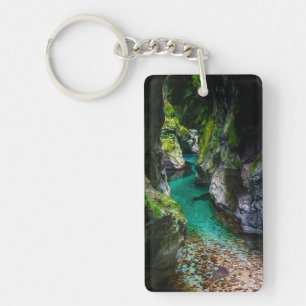 Soca gorge in Slovenia Key Ring