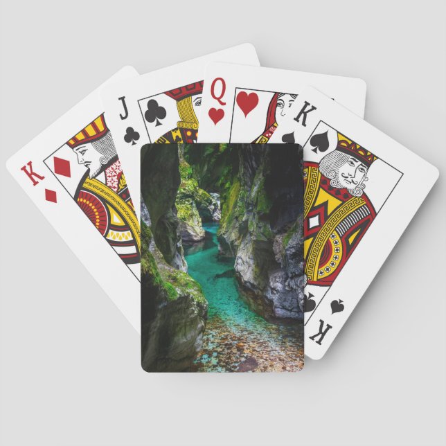 Soca gorge in Slovenia Playing Cards (Back)