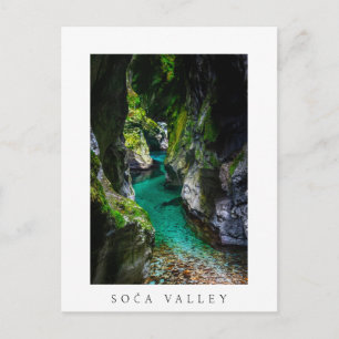 Soca gorge in Slovenia Postcard