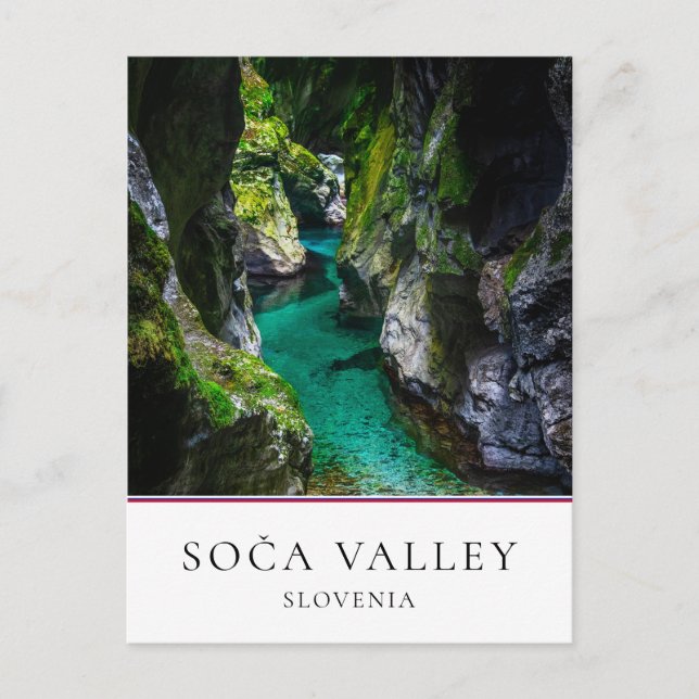 Soca gorge in Slovenia Postcard (Front)
