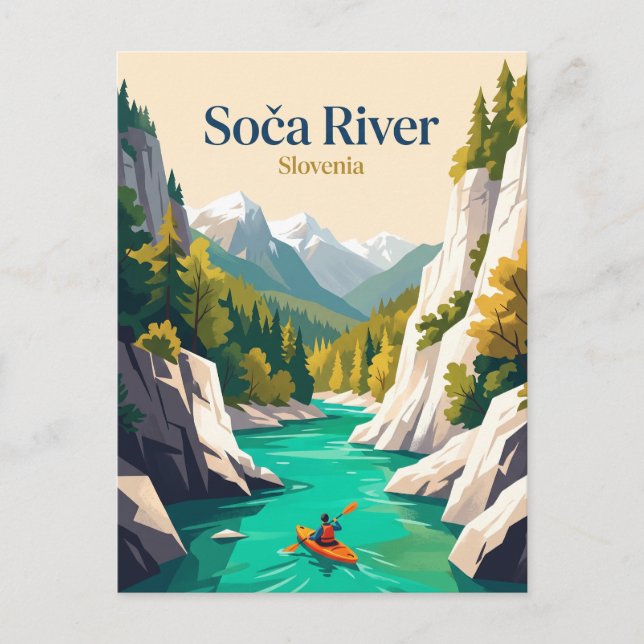 Soca River, Slovenia Postcard (Front)