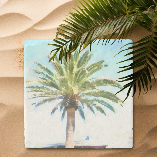 SoCal Palm Tree Stone Coaster (Creator Uploaded)