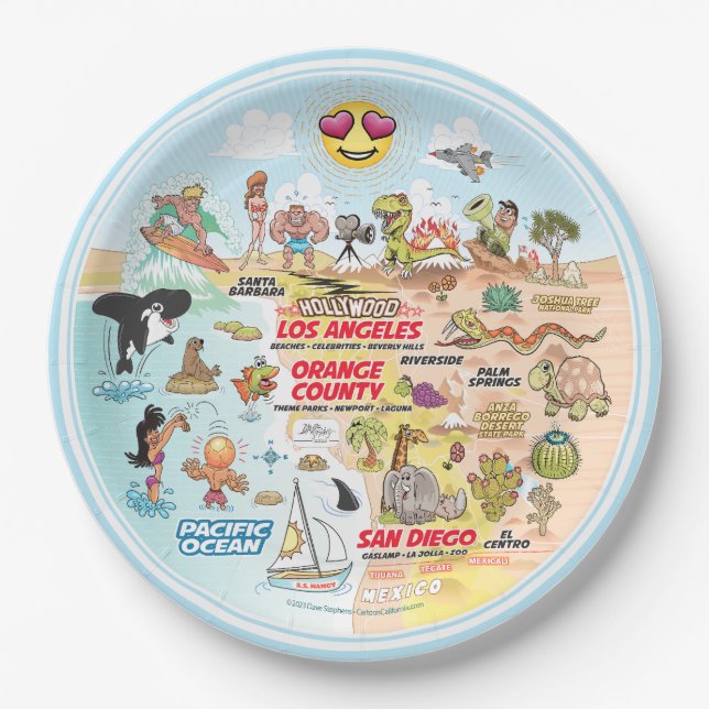SoCal Paper Plate (Front)