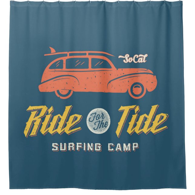 Socal Ride For The Tide Shower Curtain (Front)