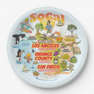 SoCal Seaport Paper Plate