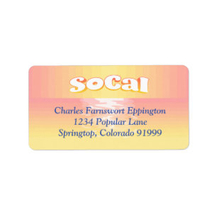 SoCal Setting Label
