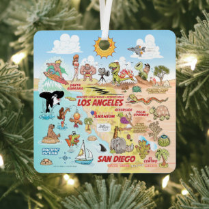 SoCal Square Metal Tree Decoration