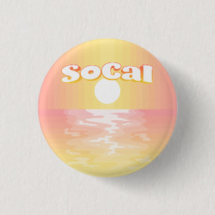SoCal Sunset 3 Cm Round Badge