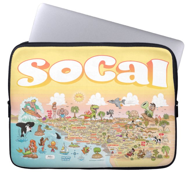 SoCal Sunset Laptop Sleeve (Front)