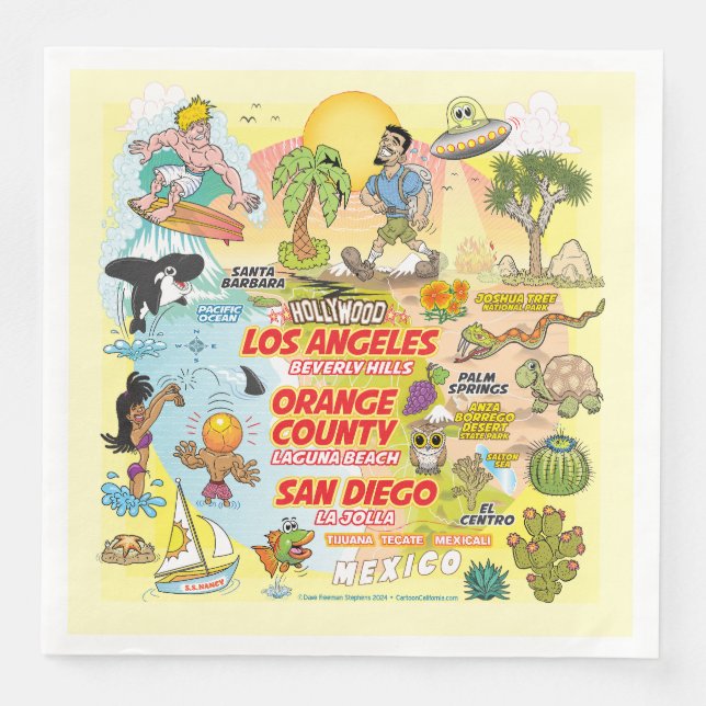 SoCal Sunset Napkin (Front)