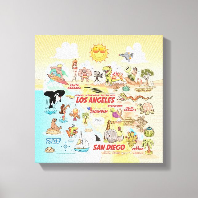 Socal Sunshine Canvas Print (Front)