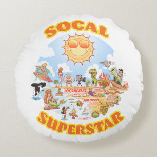 SoCal Superstar Round Cushion