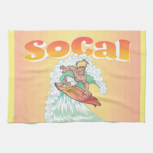 SoCal Surfer Tea Towel