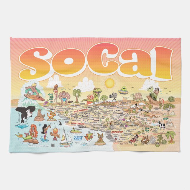SoCal Tea Towel (Horizontal)