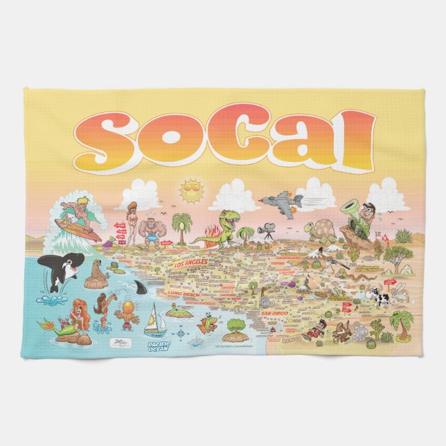 SoCal Tea Towel (Horizontal)