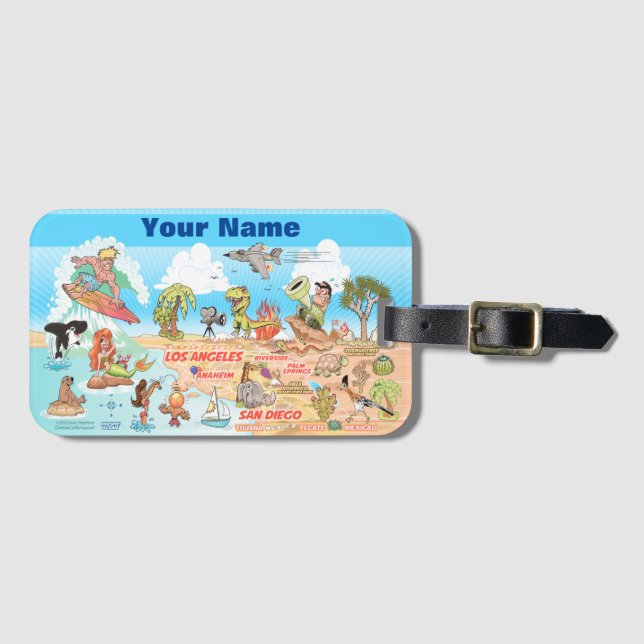 SoCal Template Luggage Tag (Front Horizontal)