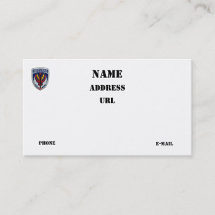 SOCCENT USCENTCO Special ops central vets patch Business Card