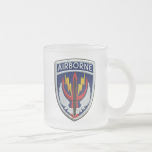 SOCCENT USCENTCO Special ops central vets patch Frosted Glass Coffee Mug