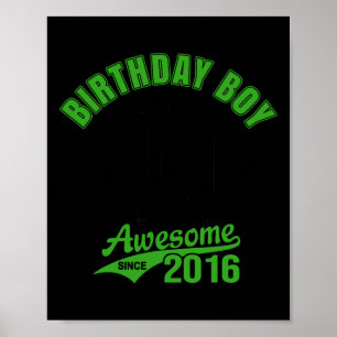 Soccer 10th Birthday Boy Kids Sports Footll Party Poster