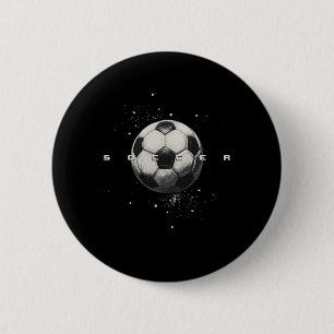 Soccer _11 6 cm round badge