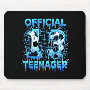Soccer 13th Birthday Ice Cream Drip Official Teena Mouse Mat