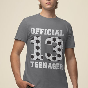 Soccer 13th Birthday Official Teenager for 13 year T-Shirt