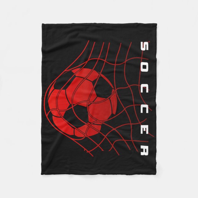 Soccer _1  fleece blanket (Front)