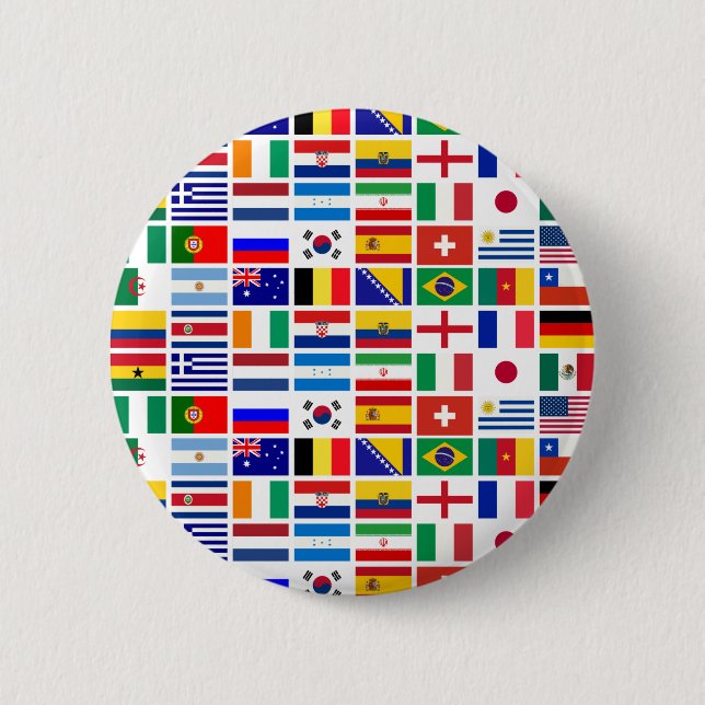 SOCCER 2014 pattern 6 Cm Round Badge (Front)