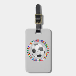 SOCCER 2014 Personalised Monogram Initial Luggage Tag
