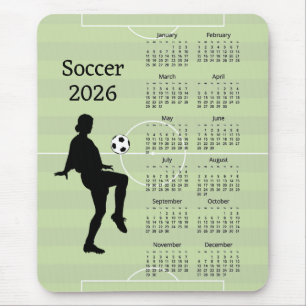 Soccer 2026 Calendar Mouse Mat