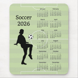 Soccer 2026 Calendar  Mouse Mat