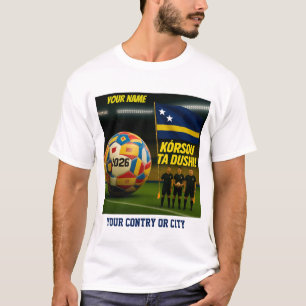 Soccer 2026 futbol Curazao Custom Name country T T-Shirt