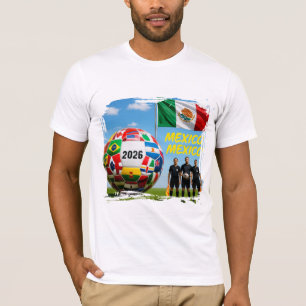 Soccer 2026 futbol Mexico Custom Name country T-Shirt