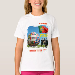 Soccer 2026 futbol PORTUGAL Custom Name country T-Shirt