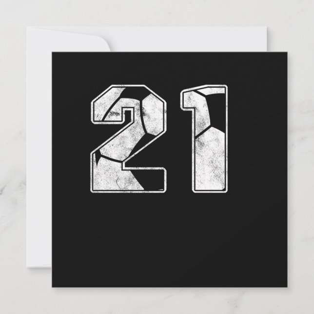 Soccer 21 st Birthday Celebration Sports Gift Invitation (Front)